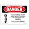 Signmission OSHA Danger Sign, Sulfuric Acid PPE Mandatory, 10in X 7in Decal, 10" W, 7" H, Landscape OS-DS-D-710-L-2556 - alternate 1